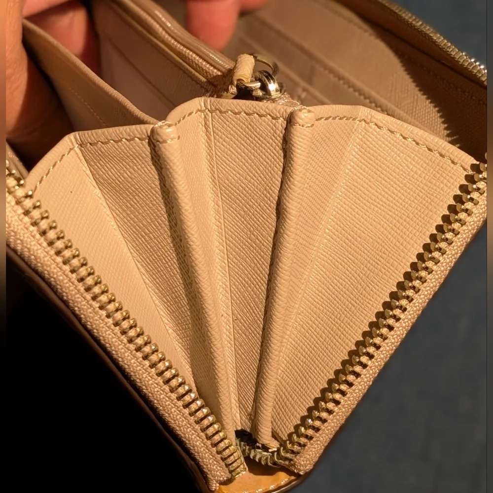 Tan Embossed Women's Wallet - Picture 8 of 10